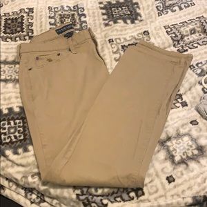 Khaki polo pants